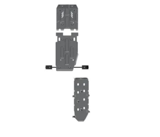 Unterfahrschutz VW Amarok | 2016 - 2022 | Motor, Getriebe, Verteilergetriebe, Kühler, Tank | Alu 6 mm   , Tank gekantet